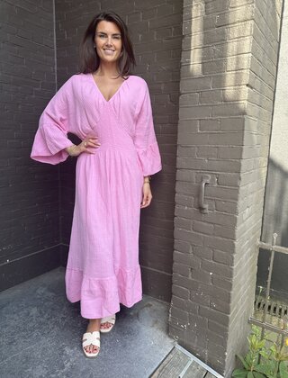 Jurk Wafel Roze
