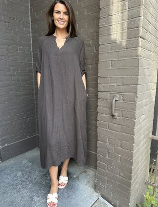 Jurk Judith Bruin