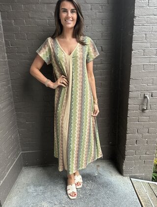 Jurk Megan groen