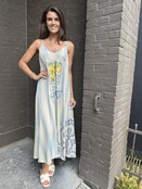 Jurk Summer vibes blauw