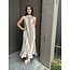 Jurk Party plisse taupe