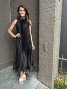 Jurk Party plisse zwart