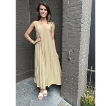 Jurk Plisse goud