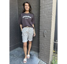 Short Stip Beige/Bruin