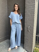 Top Ramona blauw