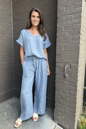 Top Ramona blauw