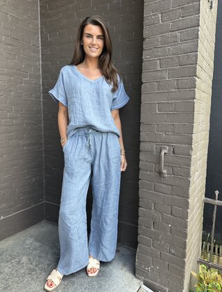 Top Ramona blauw