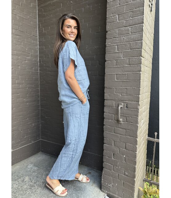 Top Ramona blauw