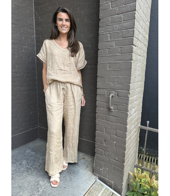 Broek Karen camel