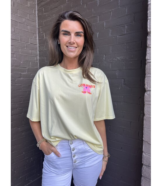 T.Shirt Cote D"azur geel