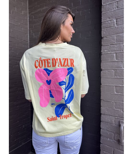 T.Shirt Cote D"azur geel