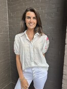 Blouse broderie /roze