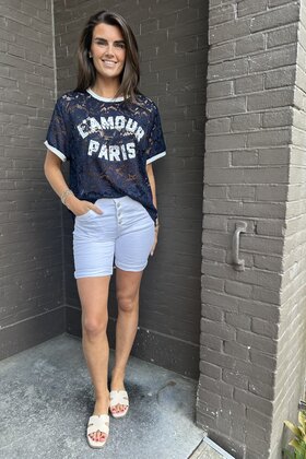 Top Paris Kant blauw