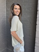 Top Simone goud glitter