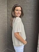 Top Streep beige