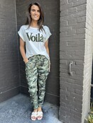 Top Voila wit/groen