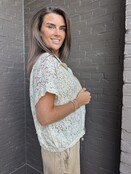 Jas Flower beige