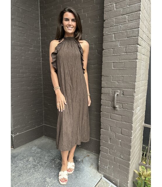 Jurk Leila bruin