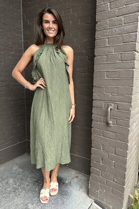 Jurk Leila groen