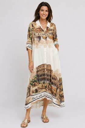 Jurk Rome bruin