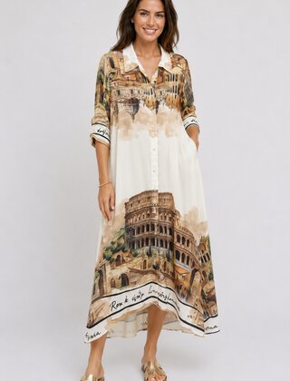 Jurk Rome bruin