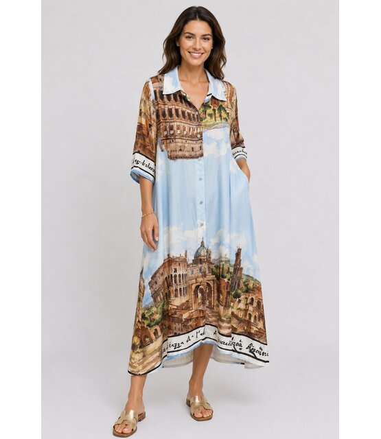 Jurk Rome blauw