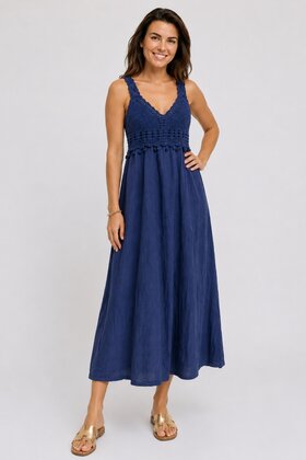Jurk Verde blauw