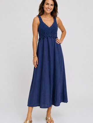 Jurk Verde blauw