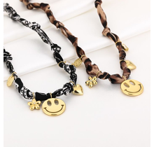 Ketting Smiley Zwart