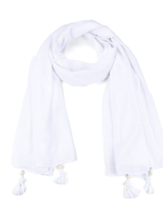 Sjaal Boho Wit