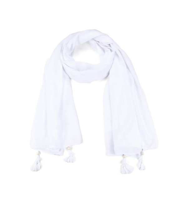 Sjaal Boho Wit