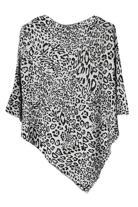 Poncho Leo Beige