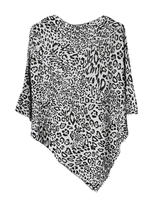 Poncho Leo Beige