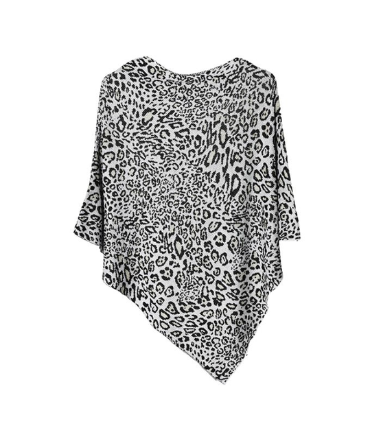 Poncho Leo Beige