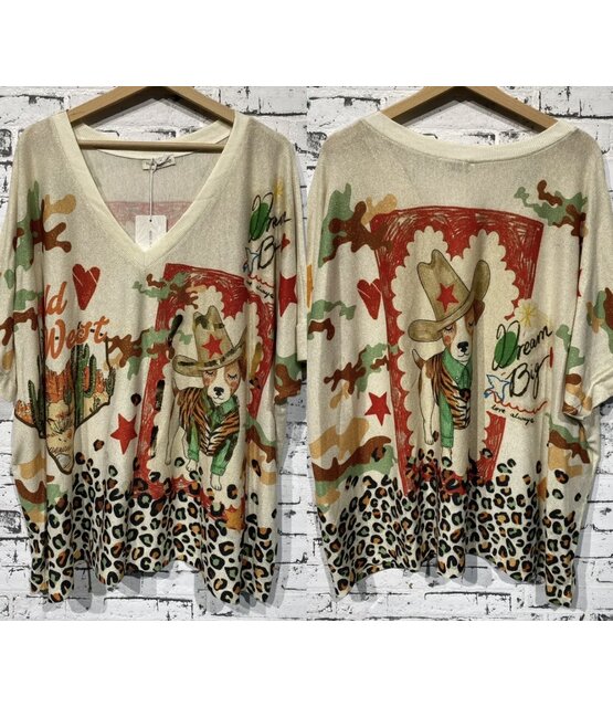Top Lurex Panter