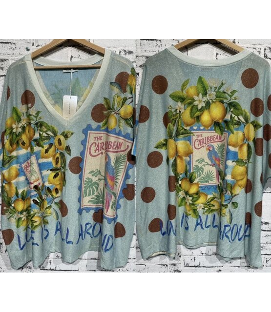 Top Lurex Citroen