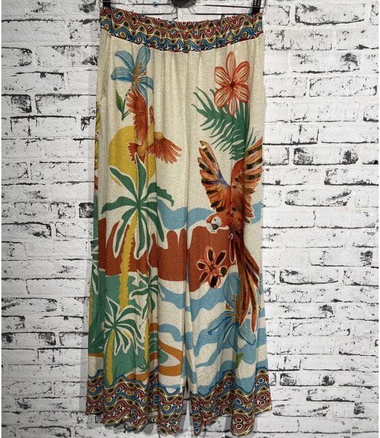 Broek Lurex Papegaai