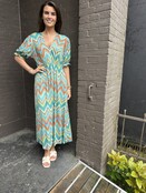 Jurk janne aqua