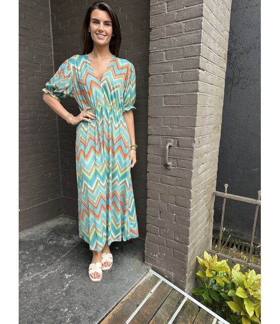 Jurk janne aqua