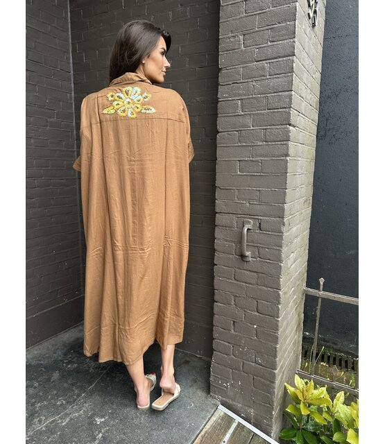Jurk Tosca Bruin