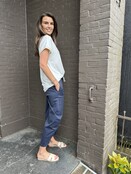 Broek Christel Donker Blauw