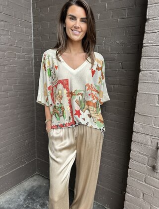 Top Lurex Panter