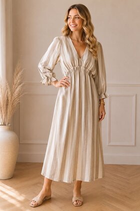 Jurk Peggy Taupe