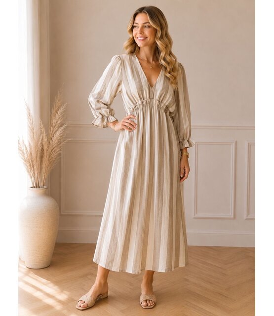 Jurk Peggy Taupe