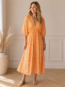 Jurk Leopard Oranje