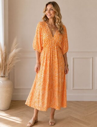 Jurk Leopard Oranje