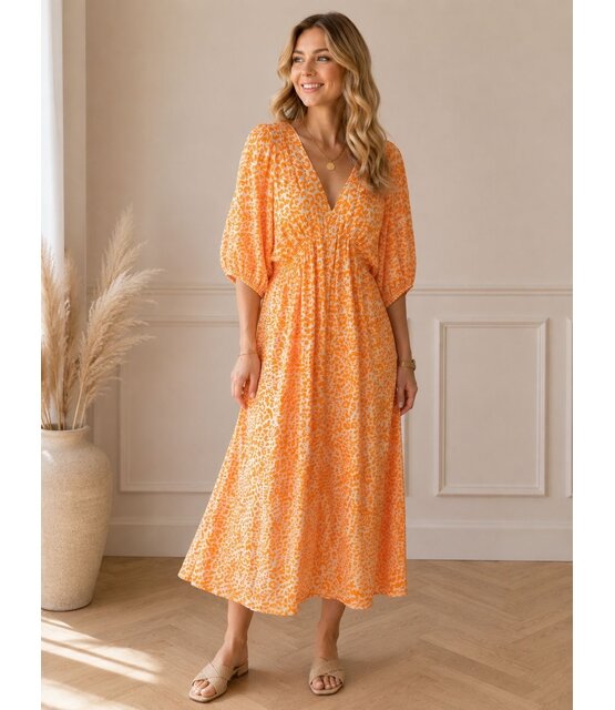 Jurk Leopard Oranje