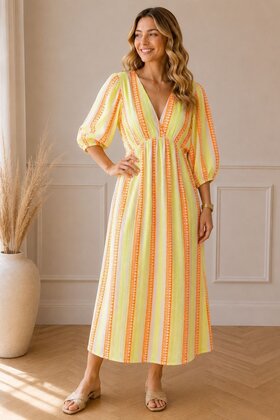 Jurk Spain Geel/oranje