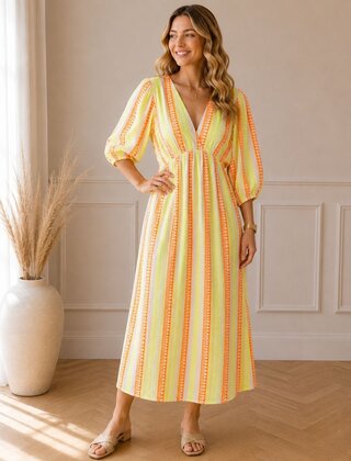 Jurk Spain Geel/oranje