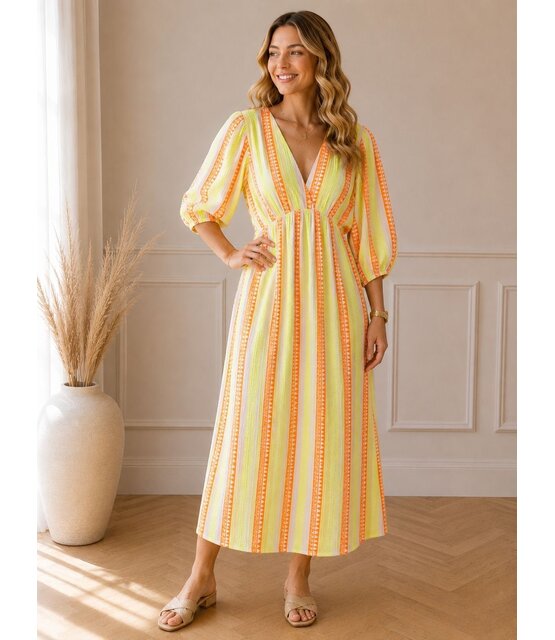 Jurk Spain Geel/oranje